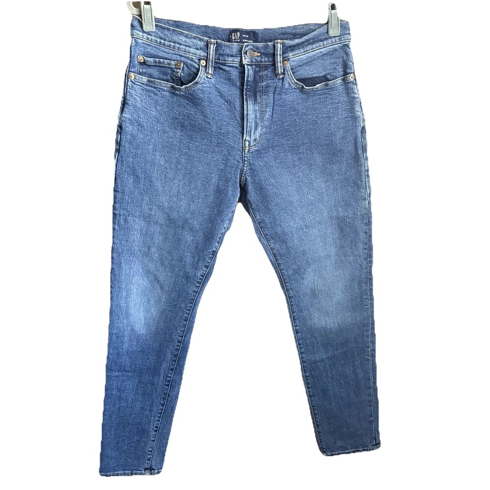 Gap Men’s Slim Taper Jeans Size 33x32 Medium Wash Denim (See Measurements) Emo